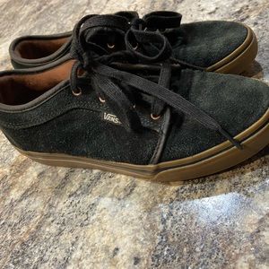 Black vans with leather accents!